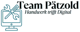 Logo Team Pätzold Handwerk Digital Schraubenschlüssel Computer